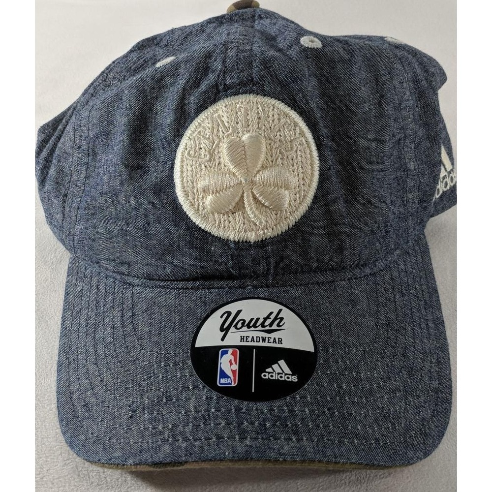 Adidas Youth One Size Boston Celtics NBA Basketball Baseball Hat Cap NEW - Picture 2 of 4